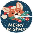 thumbnail image 1 of FMSHPON Cute Corgi Dog Xmas Christmas Tree Skirt Stand Mat for Holiday Party Decoration Indoor Outdoor 36 inches, 1 of 6