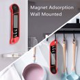 thumbnail image 3 of Digital Folding Food Thermometer with Probe Cable, Function, -50℃ to 300℃ Range, ABS & Stainless Steel Construction, Battery-Powered Kitchen Cooking Tool for Grilling and Meat Temperature, 3 of 6