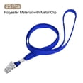 thumbnail image 3 of Unique Bargains ID Card Badge Holder with Flat Lanyards, Blue, 25 Pack, 3 of 6