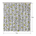 thumbnail image 5 of White Daisy Flower Yellow Centers Pattern Shower Curtain 72"x72" ,Bathroom Decorative Shower Curtains Set with 12 Hooks,Modern Waterproof Washable Shower Curtain, 5 of 6