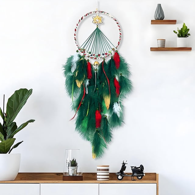 Xihbxyly Artículos En Liquidación para Mujeres Venta Caliente de Regalos Artesanales, Atrapasueños de Piedras de Cristal, Colgantes de Plumas, Decoraciones de Carillones de Viento.