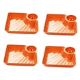 thumbnail image 1 of 4 platos para dumplings con platillo para mojar, platos para servir, platos de frutas y platos para aperitivos. Naranja, 1 of 9