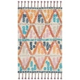 thumbnail image 2 of SAFAVIEH Casablanca Frances Aztec Shag Area Rug, Ivory/Multi, 4' x 6', 2 of 7