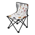 thumbnail image 2 of 600D Oxford Camping Chair Portable Foldable Chair Supports 220 lbs for Picnic, Fishing, Backpacking Cute Cartoon Halloween Elements, 2 of 8