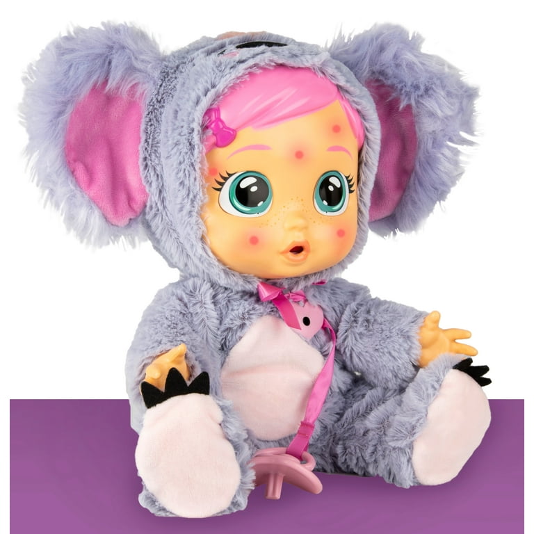 Cry Babies Koali Doll, 13 inch, Gets Sick and Feels Better