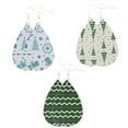 thumbnail image 1 of Christmas Faux Leather Earrings，Christmas Dangle Earrings, 1 of 5