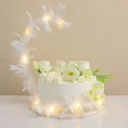 thumbnail image 5 of Efavormart Real Feathers LED Light Up Cake Topper Adjustable Wedding Cake Decor, 5 of 11