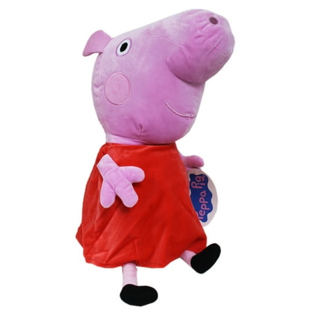 peppa pig 20in talking plush red dress