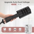 thumbnail image 3 of TOME Ionic Blow Dryer Brush Dual Voltage,4-in-1 Hair Dryer Brush Volumizer 1200W Round Brush for Blow Out with European Plug Adapter,Black, 3 of 9