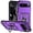 Purple, variant on for Google Pixel 9 Pro XL Case Camera Lens Protector Slide Cover Black, Rugged Shield Heavy Duty Google Pixel 9 Pro XL Phone Case with Ring Holder Shockproof (Purple)