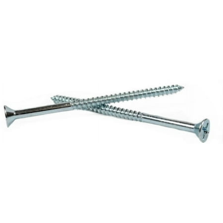 

#4 x 1/2 Wood Screws / Phillips / Flat Head / Steel / Zinc - 10000 Piece Carton