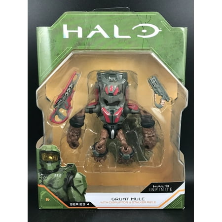 Halo The Spartan Collection Grunt Mule Action Figure, with Disruptor & Stalker Rifle (4")