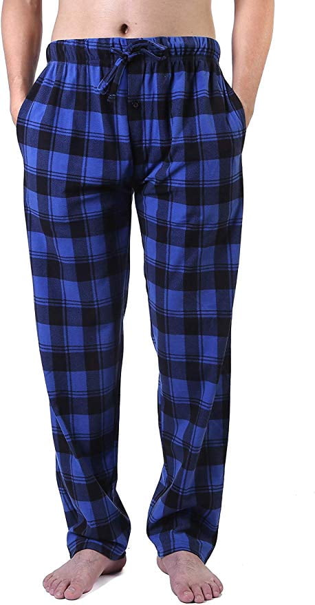 Mens Cozy Polar Fleece Pajama Pants Very Soft Touch W/2 Front Pockets PJ7012