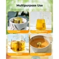 thumbnail image 3 of House Again 2 Pack Tea Infuser, Extra Fine Mesh Tea Infusers for Loose Tea, 18/8 Stainless Steel Tea Strainer with Extended Chain Hook, Tea Steeper for Brew Tea, Spices & Seasonings-Gold, 3 of 7