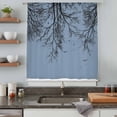 thumbnail image 5 of Blue Black Branches Sheer Curtains 72 Inches Long, Botanical Dead Tree Birds Light Filering Curtains, Breathable Simi Curtain Privacy Drapes for Living Room Bedroom Lightweight Window Treatment, 5 of 9