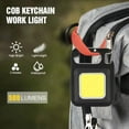 thumbnail image 2 of LED Flashlight Cob Keychain Work Light, Triple Light Flashlight with 3 Modes, EDC Purse Light, Rechargeable Flashlights for Home, Camping, Walking (4), 2 of 9
