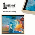 thumbnail image 3 of Creative Mark Illusions Floater Frame For 3/4" Deep Canvases - 14x18" Natural - No Glass or Backing - Wood Composite Floating Illusion Frame for Canvas Paintings- With Hanging Hardware, 3 of 7