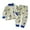 Blue, variant on Odeerbi 1-8 Years Kids Boys Summer Cotton Pajamas Long Sleeve Tops Pants Set Soft Loungewear Cute Print Sleepwear Comfortable Two-piece Pajama Sets Kids Boys Clothes