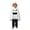 v-51White100, variant on CAIVO Boys Halloween Outfit Sets Hooded Ghost Face Poncho Elastic Waist Pants Kids Party 2 Piece Clothes Set