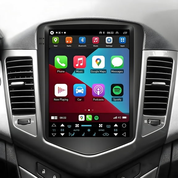 Eforcase for Chevy Chevrolet Cruze 2009-2015 Android Car Stereo, 9.7" Touch Screen Radio Audio Receivers with Carplay Android Auto   Backup Camera