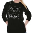 thumbnail image 5 of Wake up be Fabulous Pretty Inspiring Women's Long Sleeve T Shirt Brisco Brands S, 5 of 6