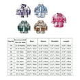thumbnail image 3 of IBTOM CASTLE Toddler Kids Boys Girls Flannel Plaid Shirt Jacket Long Sleeve Lapel Button Down Pocketed Shirts Regular Fit Casual Fall Winter Coat 3-4 Years Coffee, 3 of 3
