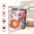 thumbnail image 5 of Floral 12oz Stainless Steel Coffee Mug – Double-Wall Insulated Cup with Spill-Resistant Lid, 360° Full-Print Design, Keeps Drinks Hot & Cold for Home, Office, Travel,Thanksgiving,Christmas, Spring, 5 of 5