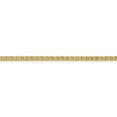 thumbnail image 3 of Leslie's Real 10kt Yellow Gold 2.4mm Flat Anchor Chain; 24 inch; Lobster Clasp; for Adults and Teens; for Women and Men, 3 of 5