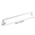 thumbnail image 2 of Unique Bargains 1 Set Wall Mounted Towel Shoe Rack Organizer for Bathroom Kitchen No Drill White 27.56"x2.95"x2.36", 2 of 7