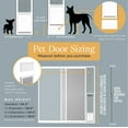 thumbnail image 4 of Hakuna Pets Small White Mesh Patio Pet Door, Suitable for Screen Sliding Doors, for Dogs & Cats up to 11 lbs, 4 of 10