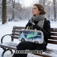 thumbnail image 5 of Unisex Boho Quilted Weekender Bag Large Capacity Travel Duffle Bag Vintage Hippie Carry On Tote Overnight Bag Lightweight Gym Yoga Luggage Retro Van Print Weekend Tote for Women Men Road Trip Travel, 5 of 5