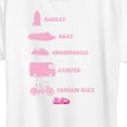 thumbnail image 3 of Barbie the Movie - Barbie Vehicles - Women's Short Sleeve Graphic T-Shirt, 3 of 5