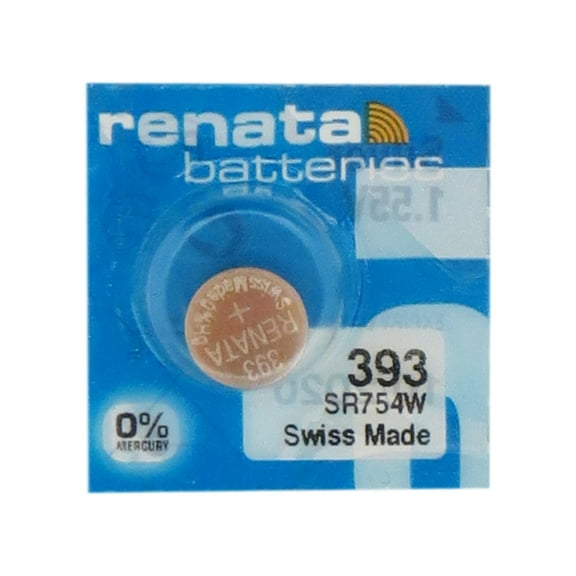 25 x 393 / 309 / SR754W Renata Silver Oxide Button Batteries