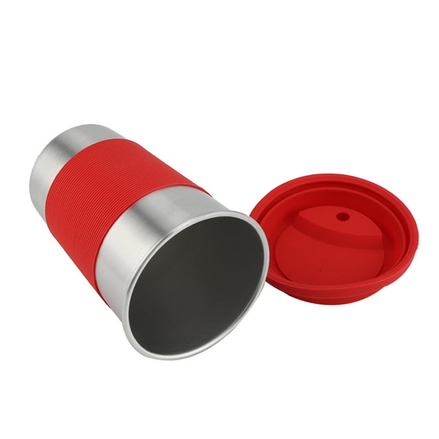 Taza de acero inoxidable para beber, taza de acero inoxidable de 500 ml Taza de acero inoxidable Taza Diseño de vanguardia
