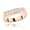 Rose, variant on Unique 14K Natural 0.6 Ctw Real Diamonds Mens Wedding Band (White Gold Size 6)