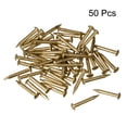 thumbnail image 3 of Uxcell 50pcs Small Tiny Brass Nails for DIY Pictures Wooden Boxes Household Accessories 1.5x12mm, 3 of 5