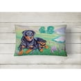 thumbnail image 2 of Carolines Treasures 7141PW1216 Rottweiler Canvas Fabric Decorative Pillow, 12H x16W, multicolor, 2 of 3
