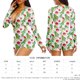 thumbnail image 2 of Mono Con Estampado De Dinosaurios Mono ajustado para mujer Mamelucos navideños elásticos Estilo sexy Casual para Año Nuevo Cgtredaw Blanco L para Mujer, 2 of 7