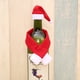 thumbnail image 1 of CHAO Funda navideña para botella de vino, estilo bufanda no tejida, bolsa de regalo navideña para vino para decorar botellas de vino, 1 of 5