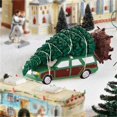 thumbnail image 4 of Vlemua Christmas Decorations Trendy Christmas Vacation Lighted Building，Christmas Holiday Decor，Christmas Light Glowing Small House Creative Christmas Gifts, 4 of 5