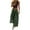Army Green, variant on Women's Loose Wide Leg Track Pants Drawstring Pockets Elastic Waist Capri Hiking Pants with Big Ruched Pockets