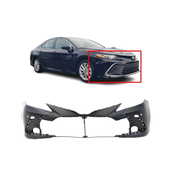 DCP Front Bumper Cover For 2021-2023 Toyota Camry LE/XLE Primed TO1000467