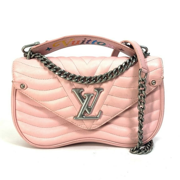 Pre-Owned LOUIS VUITTON M51944 New Wave Chain Bag MM 2-Way Handbag/Shoulder Leather... (Fair)