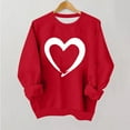 thumbnail image 1 of TaTaai Valentine's Day Oversized Sweatshirt, Christmas Holiday Pullover, Fleece Lined Long Sleeve Top for Youth, Cozy Photoshoot Casual Wear Gift, 1 of 8