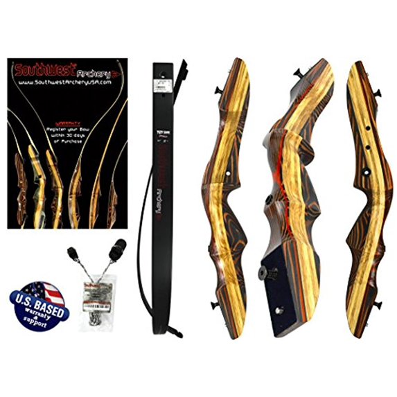 Southwest Archery Tigershark Takedown Recurve Bow - Pro, 60R W/ Stringer