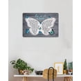 thumbnail image 5 of As I Sit in Heaven - Butterfly Decor Metal Sign 8x12 Inch Bedroom Cafe Home Bar Pub Coffee Kitchen Bathroom Funny Wall Decor Art, 5 of 6