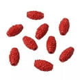 thumbnail image 6 of U8MO 50pcs Unique Resin Cinnabar Beads Barrel Carved Loose Spacers FireBrick 17.5mm, 6 of 9