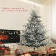 thumbnail image 5 of Homcom 6Ft Nordic Pine Artificial Christmas Tree with 795 Snow Flocked Tips,Foldable Metal Stand,Easy Assembly,Hinged Xmas Tree for Home Office Holiday,Green Plastic Household Supplies Décor, 5 of 9