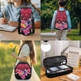 thumbnail image 3 of Garronmavis Pastel Red Cheer Bow Kids Girls Backpack and Lunch Box 4-Piece Set, Cute Glitter Printed School Bookbag with Pencil Case + Water Holder Case for Elementary and Middle School Use, 3 of 8