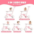 thumbnail image 6 of XJD 7 in 1 Toddler Tricycle with Push Handle,Toddler Bike for 1-3 Years Old Boy Girl, Toddler Push Tricycle, Baby Bike Balance Bike with Adjustable Seat Height and Removable Pedal, 6 of 11